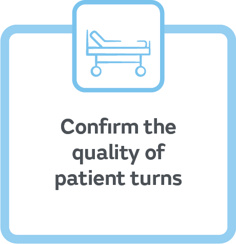 Confirm the quality of patient turns